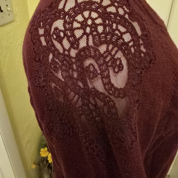 Torrid Deep Red Knit Top - Picture 4 of 5